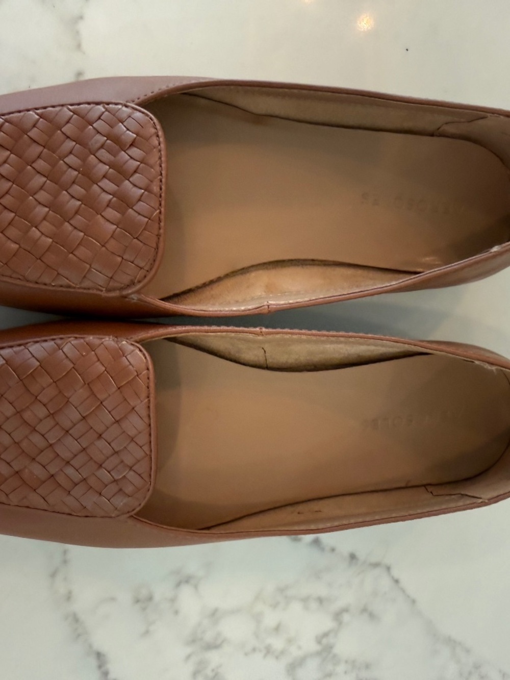 2 Pair Aerosoles Flats Bundle (Brown)  (Burgundy/Navy) Size 9